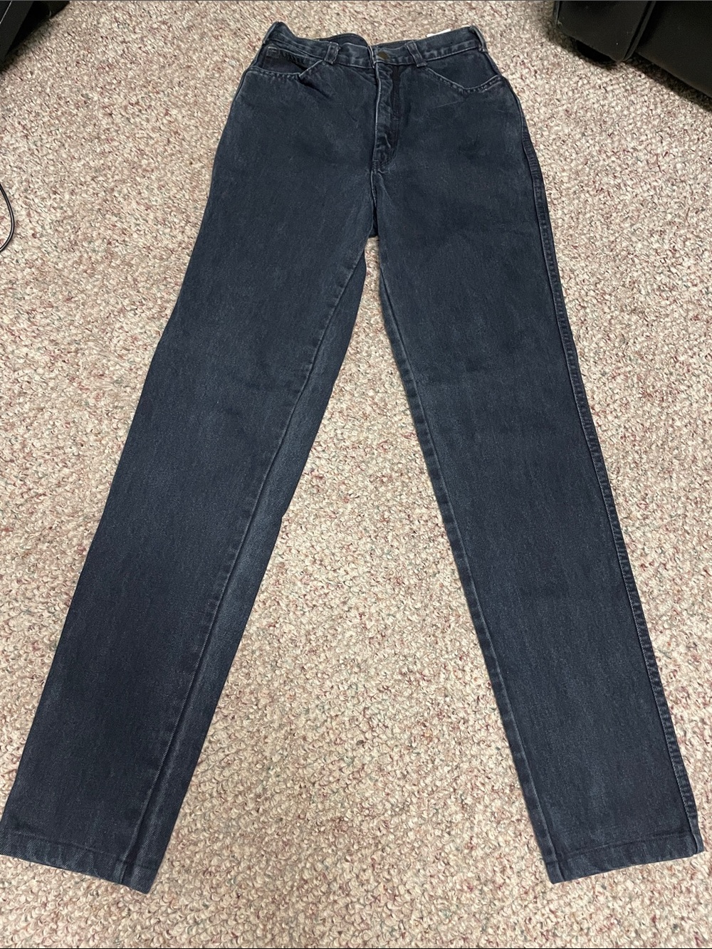 Vintage 80s fancy ass High-Rise Straight Leg Women’s Jeans - Black